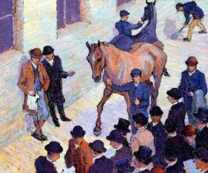 Une vente à Tattersalls, 1911
